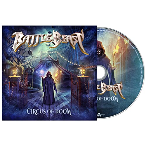 Battle Beast album "Circus Of Doom" CD, featuring a hooded figure.
