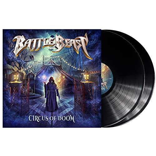 Battle Beast "Circus Of Doom" vinyl record with dark, fantastical cover art.