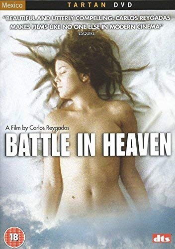 DVD cover for “Battle In Heaven” featuring a reclining woman.