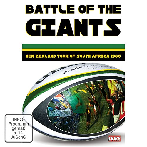 DVD cover for "Battle Of The Giants" rugby match, 1986.
