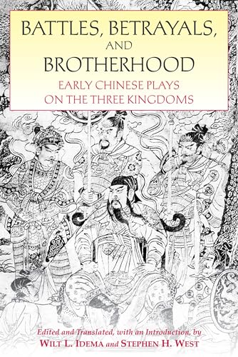 Book cover depicting ornate, black and white illustration of Chinese warriors.