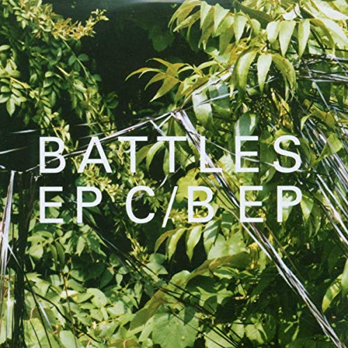 CD cover for Battles EP C/B EP with green foliage background.