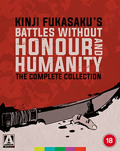 Blu-ray cover art featuring a large knife and severed finger on a red background.