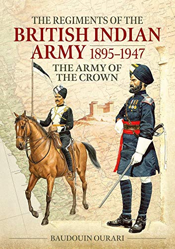 Book cover depicting British Indian Army soldiers with a horse, 1895-1947.