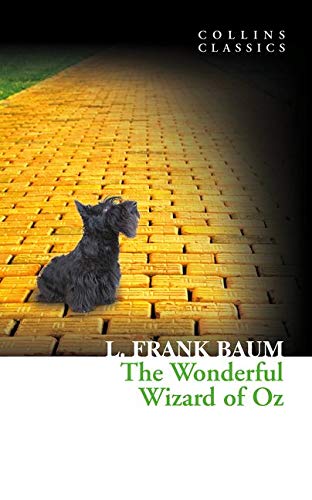 Book cover: “The Wonderful Wizard of Oz” with a small black dog.