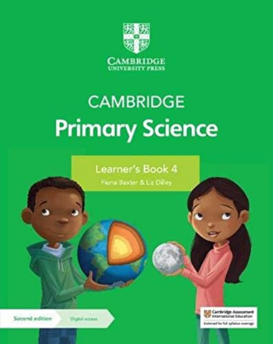 Cambridge Primary Science Learner’s Book 4 cover with children and Earth.