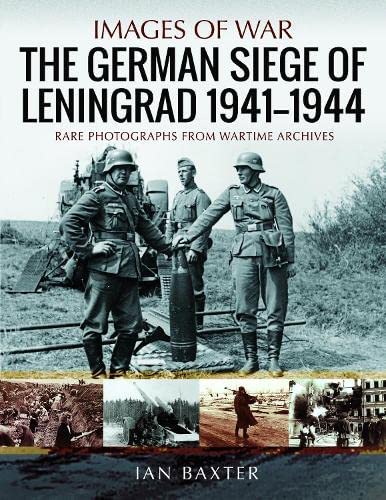 Book cover depicting German soldiers and wartime scenes from the Leningrad siege.
