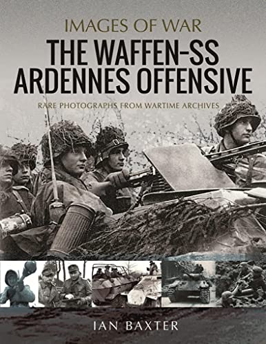Book cover depicting Waffen-SS soldiers and wartime vehicles in black and white.