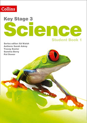 Key Stage 3 Science textbook cover with a red-eyed tree frog.