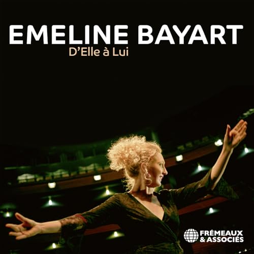 CD cover featuring Emeline Bayart, a woman with arms outstretched onstage.