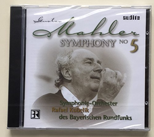 CD case featuring portrait of conductor Rafael Kubelik and “Mahler Symphony No 5”.