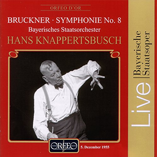 CD cover: Bruckner's Symphony No. 8, featuring conductor Hans Knappertsbusch.