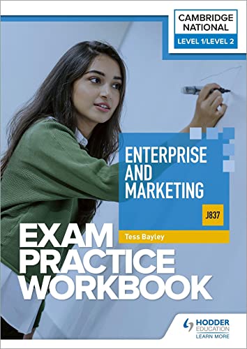 Cambridge National Enterprise and Marketing Exam Practice Workbook cover.