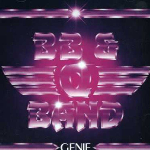 The BB & Q Band Genie album cover features metallic purple text on black background.