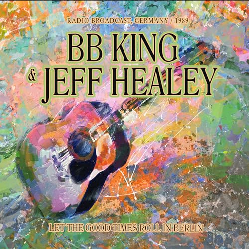 BB King & Jeff Healey album cover with a painted electric guitar.