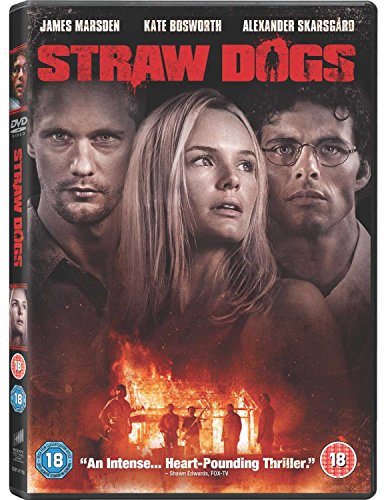 DVD cover for "Straw Dogs" featuring James Marsden, Kate Bosworth, and Alexander Skarsgård.