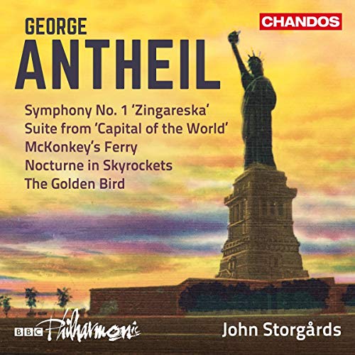 CD cover featuring the Statue of Liberty against a golden sunset.