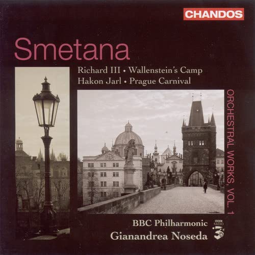 CD cover for Smetana orchestral works by BBC Philharmonic, Noseda.