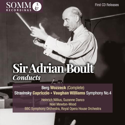 CD cover featuring Sir Adrian Boult conducting, with composer names listed.