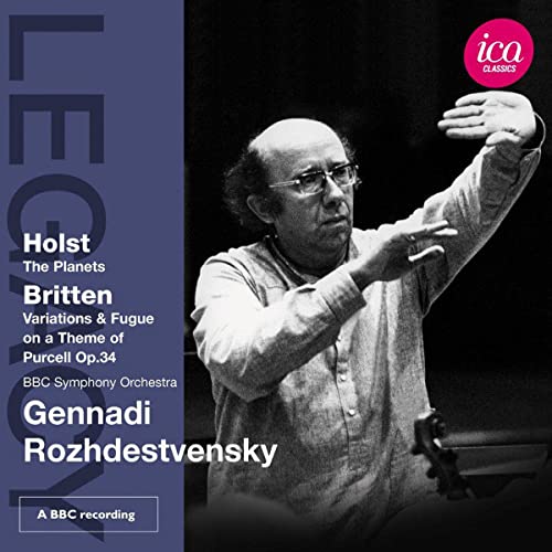 CD cover featuring conductor Gennadi Rozhdestvensky with text details.