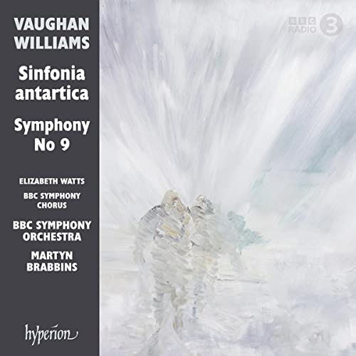 CD cover for Vaughan Williams symphonies with abstract icy landscape.