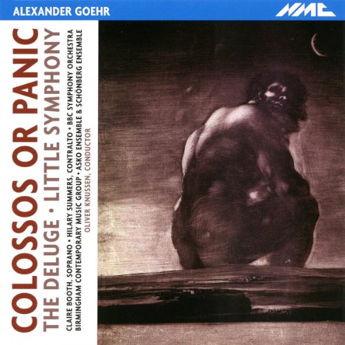 Cover art of "Colossos or Panic" CD, featuring a large figure in a dark landscape.