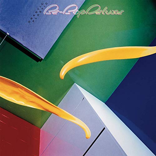 Be Bop Deluxe album cover: abstract shapes in blue, green, and yellow.