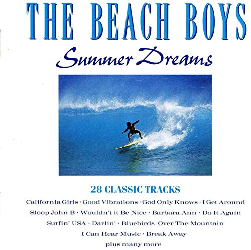 Beach Boys “Summer Dreams” CD cover with a surfer riding a wave.