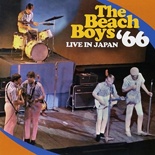 The Beach Boys performing live on stage in 1966, CD cover.