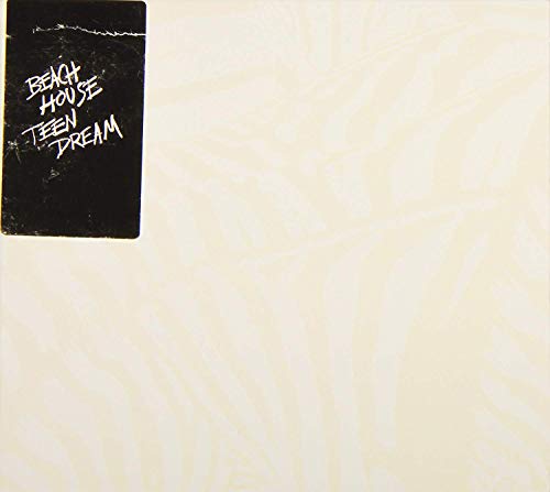 Beach House "Teen Dream" vinyl record cover, cream and black.
