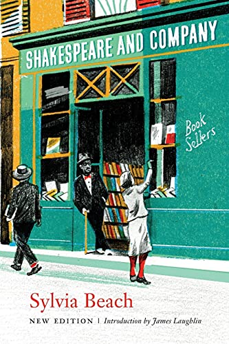 Book cover illustration of a teal storefront with three people and book displays.