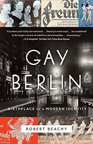 Book cover showing a black and white street scene of Berlin with historical photos.