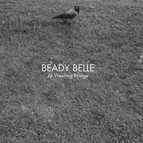 Black and white album cover with a bird and text "Beady Belle".