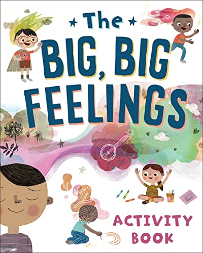 Children’s activity book cover with colorful illustrations and large text.
