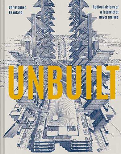 Book cover featuring a detailed, futuristic architectural drawing in blue.