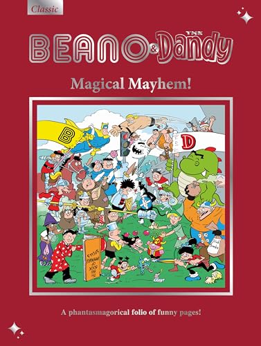 Beano & Dandy 2026 gift book cover with chaotic cartoon characters.