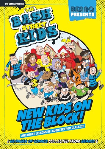 Bright yellow cover featuring cartoon children from "The Bash Street Kids.
