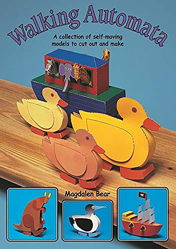 Book cover featuring colorful paper automata models of animals and ships.