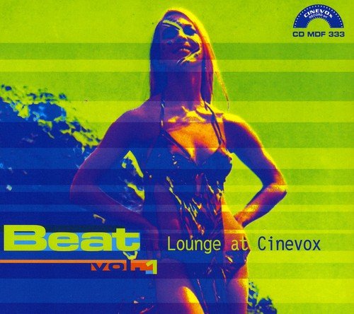 CD cover for “Beat Vol.1” with a woman in sunglasses and striped background.