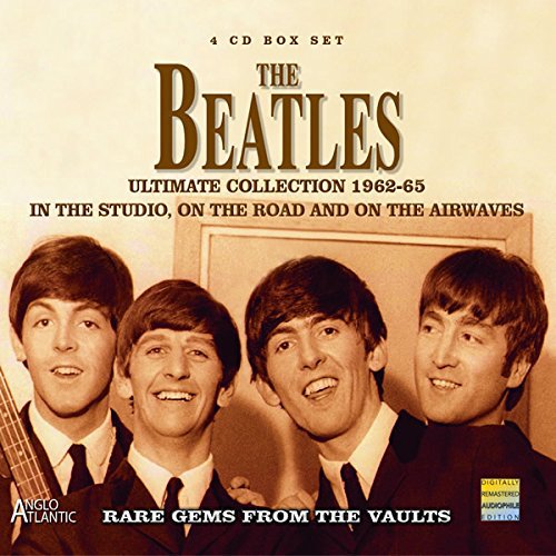The Beatles 1962-65 CD box set cover with band portrait.