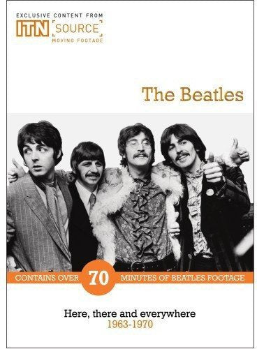 DVD cover featuring The Beatles in a black and white photograph.