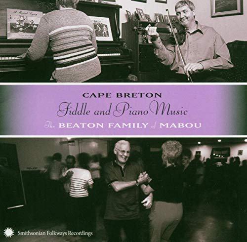 "Album cover with black and white photos of musicians and dancers, purple title banner."