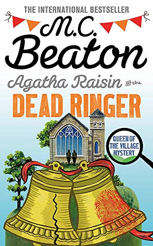 Book cover with author M.C. Beaton, two gold bells, and a stone church.