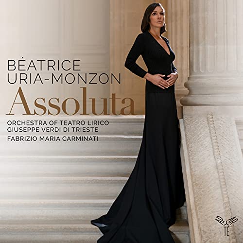 CD cover featuring Béatrice Uria-Monzon in a long black dress.