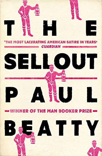 Book cover for “The Sellout” by Paul Beatty, with red figures.
