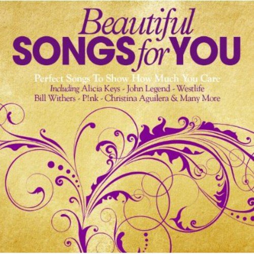 CD cover with purple floral design and text "Beautiful Songs for You".