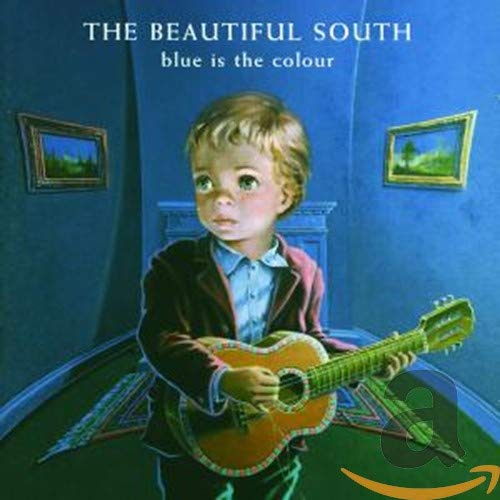 CD cover: a young boy with a guitar in a painted room.