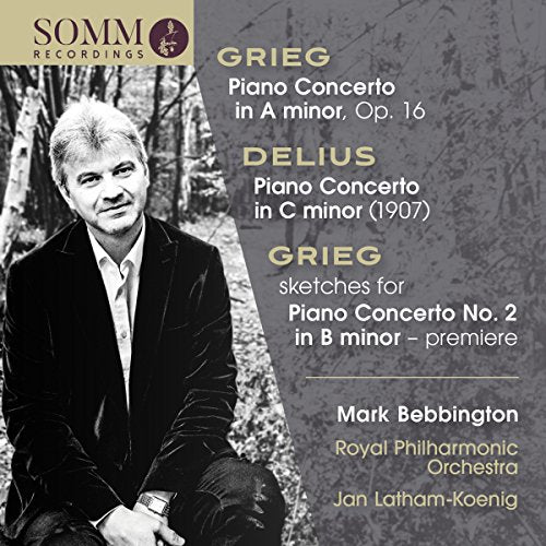 CD cover featuring pianist Mark Bebbington and composers Grieg & Delius.