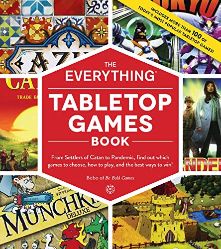 Book cover featuring a colorful collage of various tabletop game elements.