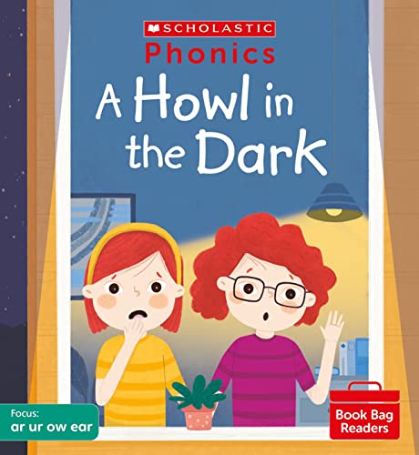 Book cover: two worried girls look out a window at night.